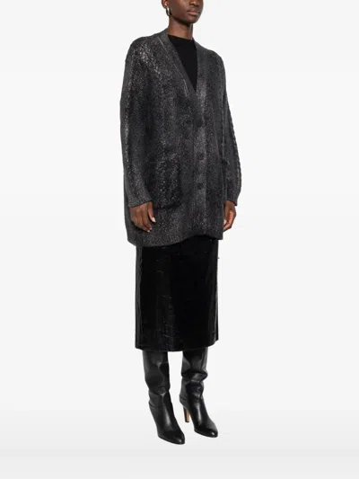 Avant Toi Patch-pocket Cardigan In Black