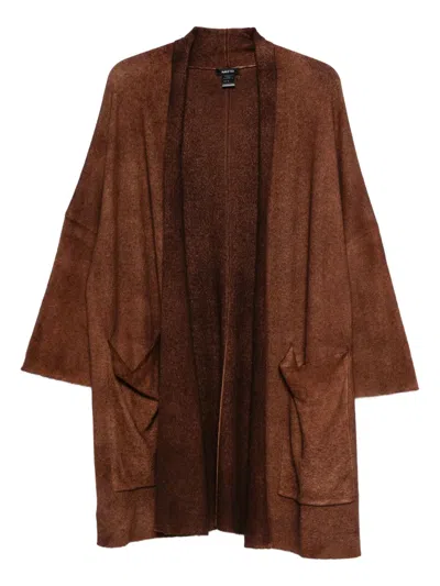 Avant Toi Patch-pocket Cashmere Cardi-coat In Brown