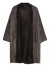 Avant Toi Patch-pocket Coat In Brown