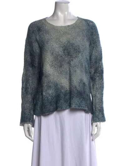 Pre-owned Avant Toi Patterned Crew Neck Sweater In Blue