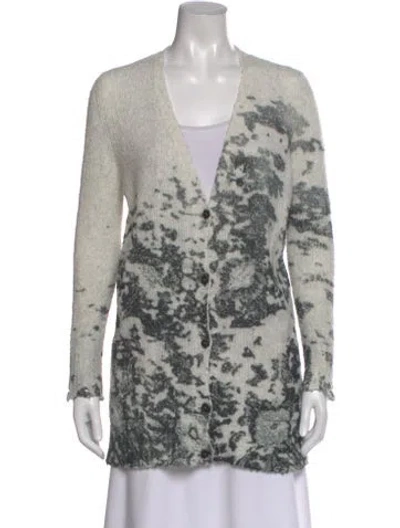 Pre-owned Avant Toi Patterned V-neck Sweater In Multi