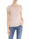 Avant Toi Pink Linen T-shirt In Rosado