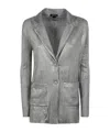 Avant Toi Wrinkled Stich Rever Jacket With Lamination Clothing In Gray