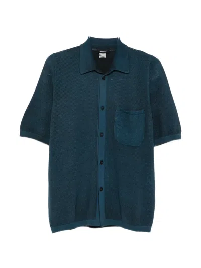 Avant Toi Pocket Button Shirt In Green