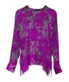 Avant Toi Printed Top In Purple