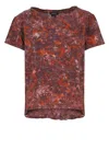 Avant Toi Purple Cotton Knit Top In Red