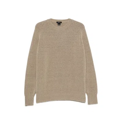 Avant Toi Raglan-sleeve Crew-neck Sweater In Brown