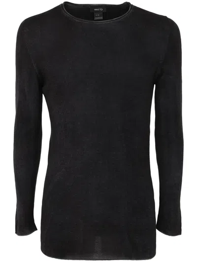Avant Toi Reversible Round Neck Pullover