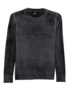 Avant Toi Ribbed Crew-neck Sweater In Blue