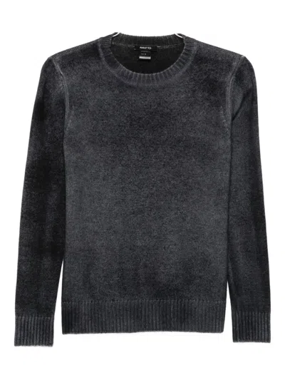Avant Toi Ribbed Crew-neck Sweater In Blue