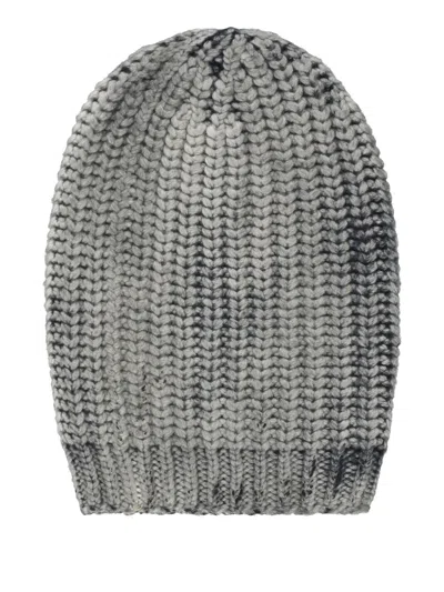 Avant Toi Ribbed-knit Hat In Gray