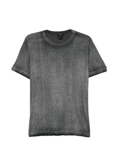 Avant Toi Ribbed T-shirt In Gray