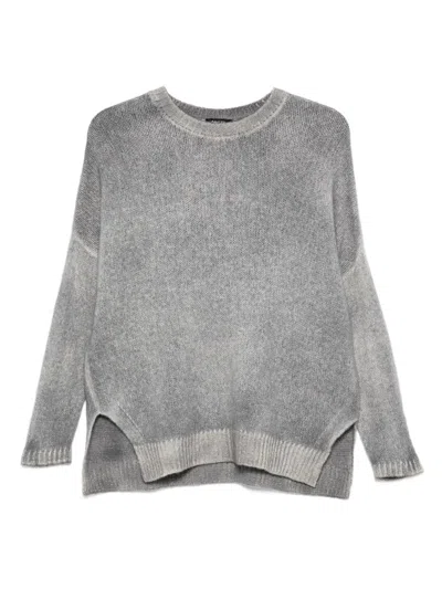 Avant Toi Ribbed-trim Jumper In Gray