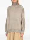Avant Toi Ribbed Turtleneck Sweater In Grey