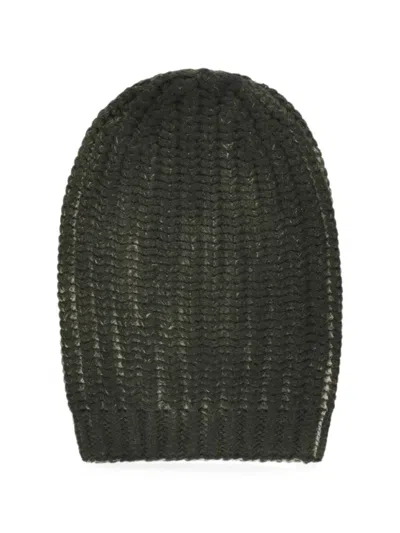 Avant Toi Merino Wool And Cashmere Blend Beanie With Ribbed Edges In Red