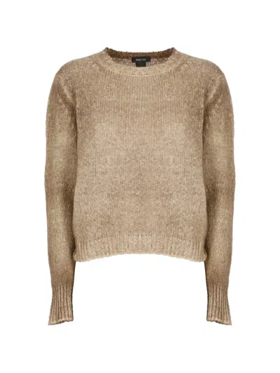 Avant Toi Ribbed-trim Sweater In Brown