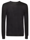 Avant Toi Round Neck Jumper In Navy