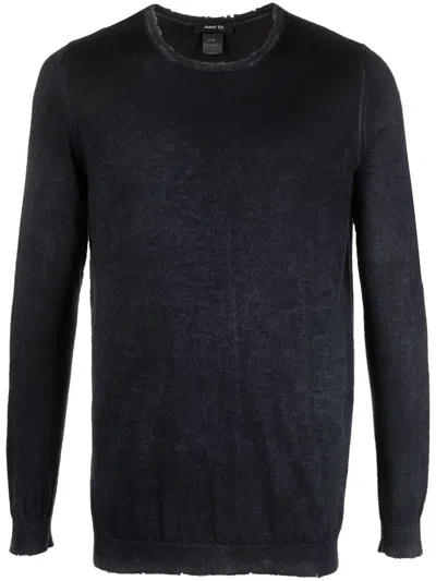 Avant Toi Round Neck Pullover In Black