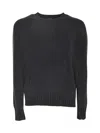 Avant Toi Round Neck Jumper In Navy
