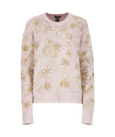 AVANT TOI AVANT TOI FLORAL EMBROIDERED SWEATER