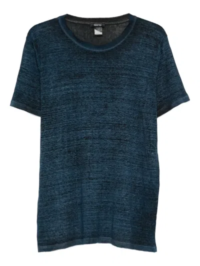 Avant Toi Round-neck T-shirt In Blue