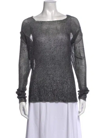 Pre-owned Avant Toi Scoop Neck Sweater In Blue
