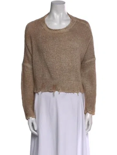 Pre-owned Avant Toi Scoop Neck Sweater In Neutral