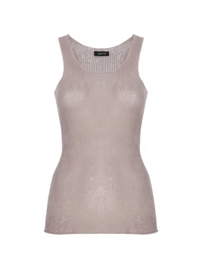 Avant Toi Scoop-neck Tank Top In Pink