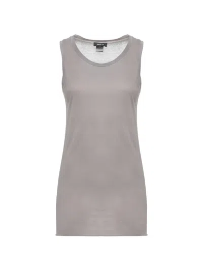Avant Toi Scoop-neck Vest In Gray