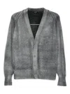 Avant Toi Wool And Cashmere V-necked Cardigan In Gray