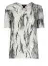 Avant Toi Grey Silk Blend T-shirt