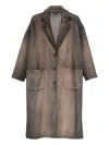 Avant Toi Wool Single-breasted Coat In Brown