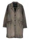 Avant Toi Wool Single-breasted Coat In Brown
