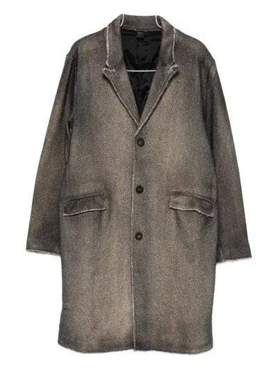 Avant Toi Single-breasted Coat In Brown