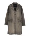 Avant Toi Single-breasted Coat In Gray