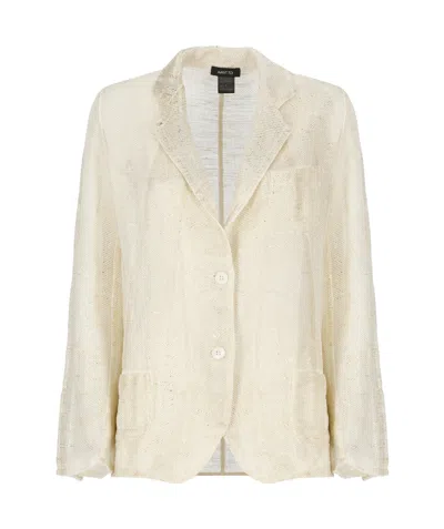 Avant Toi Single-breasted Suit Coat In Nude