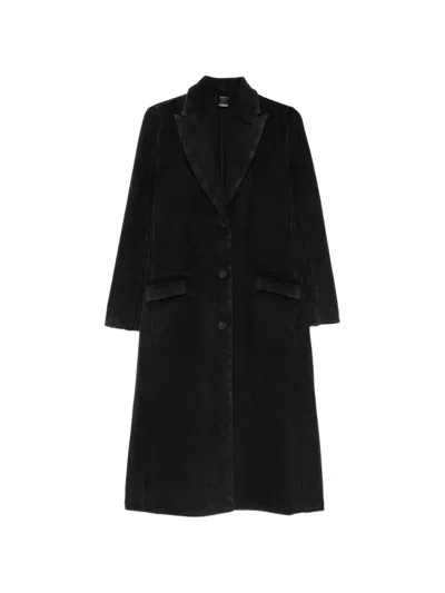 Avant Toi Single-breasted Notched-lapels Coat In Gray