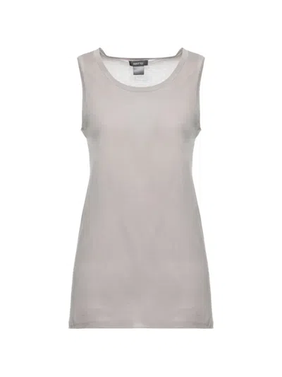 Avant Toi Sleeveless Round-neck Vest In Gray