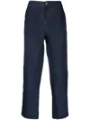 Avant Toi Straight-leg Hemp Trousers In Blue