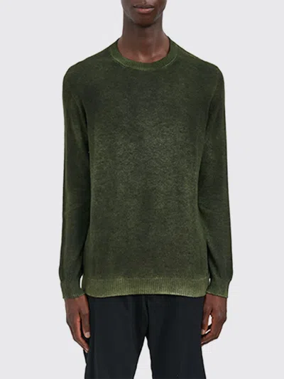 Avant Toi Reversible Crew Neck Sweater In Green