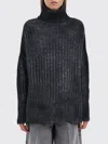 Avant Toi Cashmere High Neck Sweater In Gray