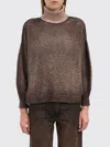 Avant Toi Cotton High Neck Sweater In Brown