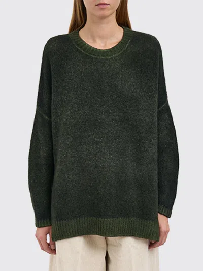 Avant Toi Crew Neck Cashmere And Silk Sweater In Green