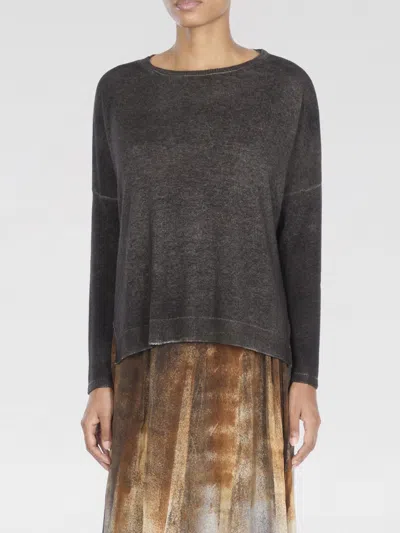 Avant Toi Gradient Grey Cashmere Sweater In Gray