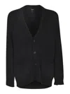 Avant Toi V-neck 3-buttoned Cardigan In Black