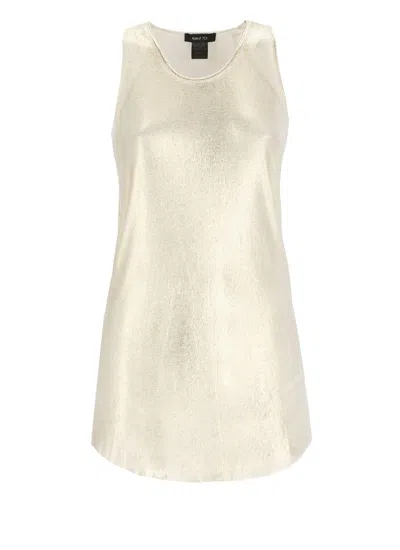 Avant Toi Sweater With Lurex Details In Neutral