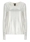 Avant Toi Sweater With Lurex Details In White