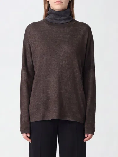 Avant Toi Roll-neck Drop-shoulder Sweater In Brown