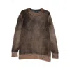 Avant Toi Brushed Crew-neck Sweater In Brown