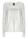 Avant Toi Sweater With Lurex Details In White